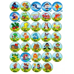 Наклейки на детские шкафчики (цена указана за 1шт)