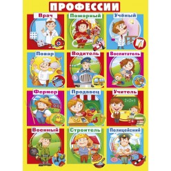 Плакат "Профессии" (пластик 2мм)