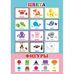Плакат "Цвета-фигуры" (пластик 2мм)
