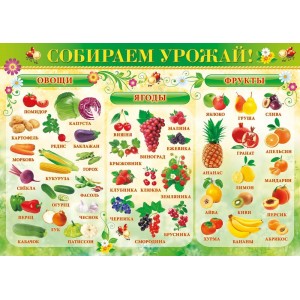 Плакат "Собираем урожай" (пластик 2мм)
