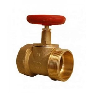 Клапан Ду-50 15Б3рмуфта/цапка латунь прямой 180⁰ АПОГЕЙ